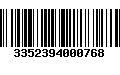 Código de Barras 3352394000768