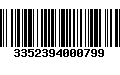 Código de Barras 3352394000799