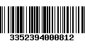 Código de Barras 3352394000812