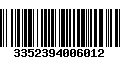 Código de Barras 3352394006012