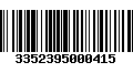 Código de Barras 3352395000415