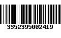 Código de Barras 3352395002419