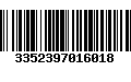 Código de Barras 3352397016018