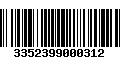 Código de Barras 3352399000312