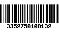 Código de Barras 3352750100132