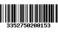 Código de Barras 3352750200153