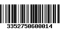 Código de Barras 3352750600014