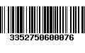 Código de Barras 3352750600076