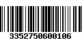 Código de Barras 3352750600106