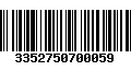 Código de Barras 3352750700059