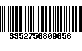 Código de Barras 3352750800056