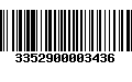 Código de Barras 3352900003436