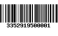 Código de Barras 3352919500001