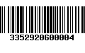 Código de Barras 3352920600004