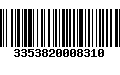 Código de Barras 3353820008310