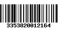 Código de Barras 3353820012164