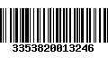 Código de Barras 3353820013246