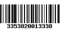 Código de Barras 3353820013338