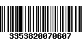 Código de Barras 3353820070607