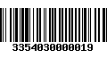 Código de Barras 3354030000019