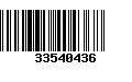 Código de Barras 33540436