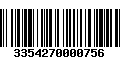 Código de Barras 3354270000756