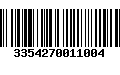 Código de Barras 3354270011004