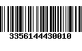 Código de Barras 3356144430010