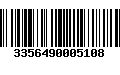 Código de Barras 3356490005108