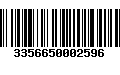 Código de Barras 3356650002596