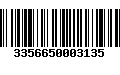 Código de Barras 3356650003135