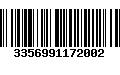 Código de Barras 3356991172002