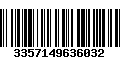 Código de Barras 3357149636032