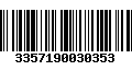 Código de Barras 3357190030353