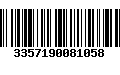 Código de Barras 3357190081058