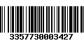 Código de Barras 3357730003427