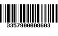 Código de Barras 3357900008603