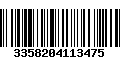 Código de Barras 3358204113475