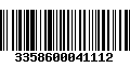 Código de Barras 3358600041112