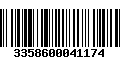 Código de Barras 3358600041174