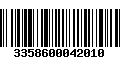 Código de Barras 3358600042010