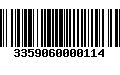 Código de Barras 3359060000114