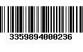 Código de Barras 3359894000236