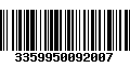 Código de Barras 3359950092007