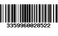 Código de Barras 3359960028522