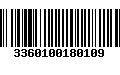 Código de Barras 3360100180109