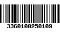 Código de Barras 3360100250109