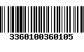 Código de Barras 3360100360105