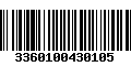 Código de Barras 3360100430105