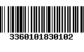 Código de Barras 3360101830102